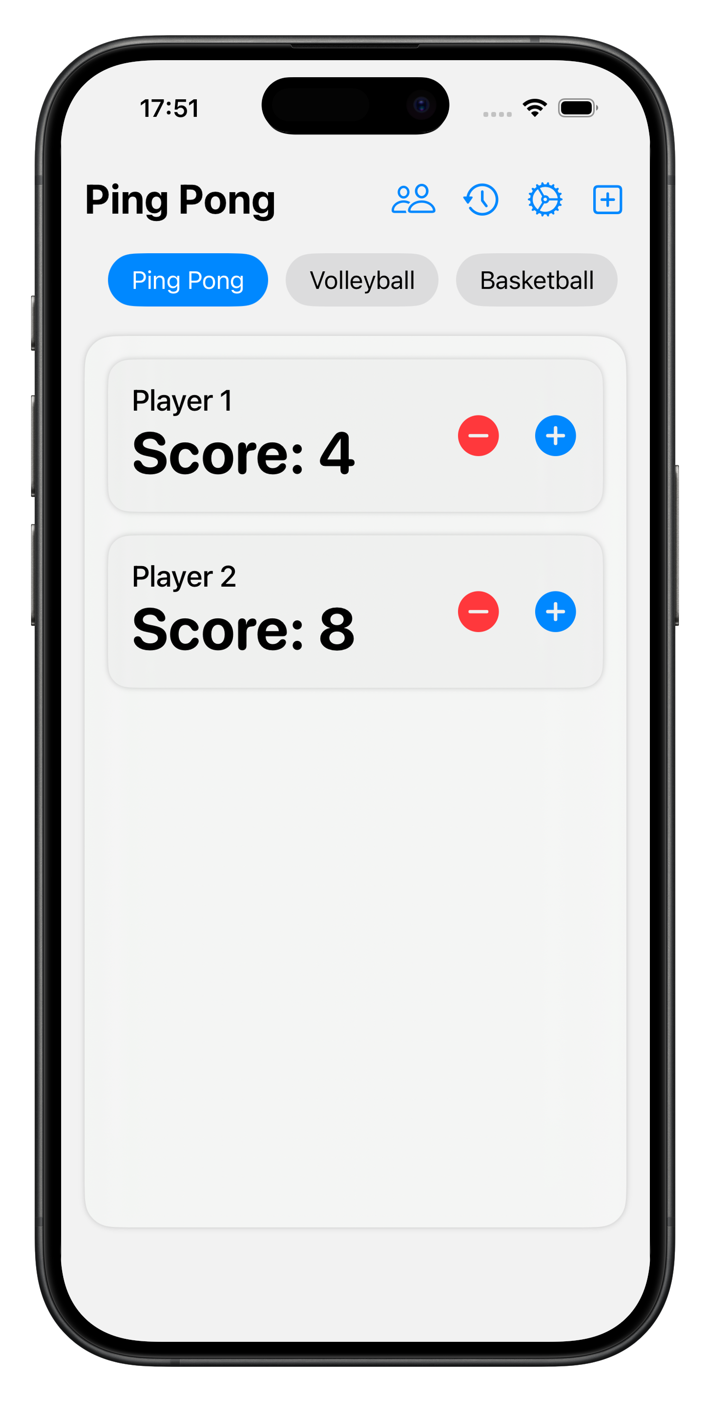GameScore+ gameplay scoreboard
